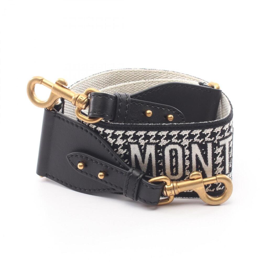 Christian Dior Dior 30 Montaigne Houndstooth Shoulder Strap Accessory, Canvas...
